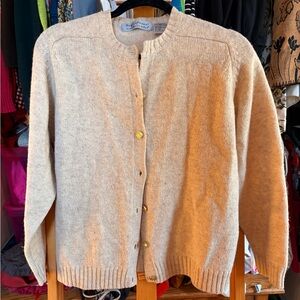 Classic Beige 100% Wool Women's Sweater